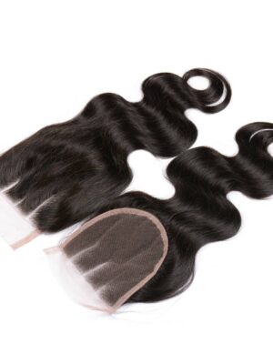 Human hair lace closure 4x4